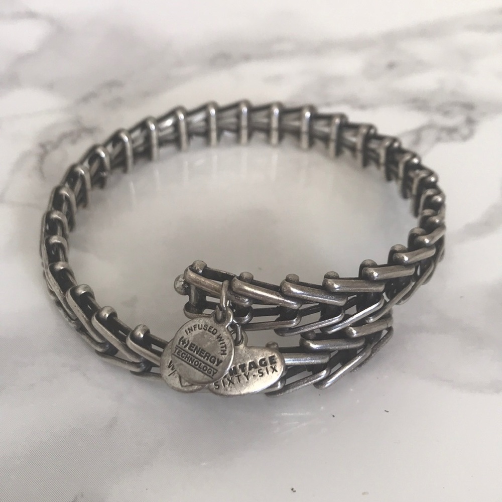 Alex and Ani gears bangle bracelet